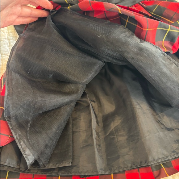 Ralph Lauren Holiday Christmas Dress Red Black Plaid 3T Party Dress - Picture 8 of 14